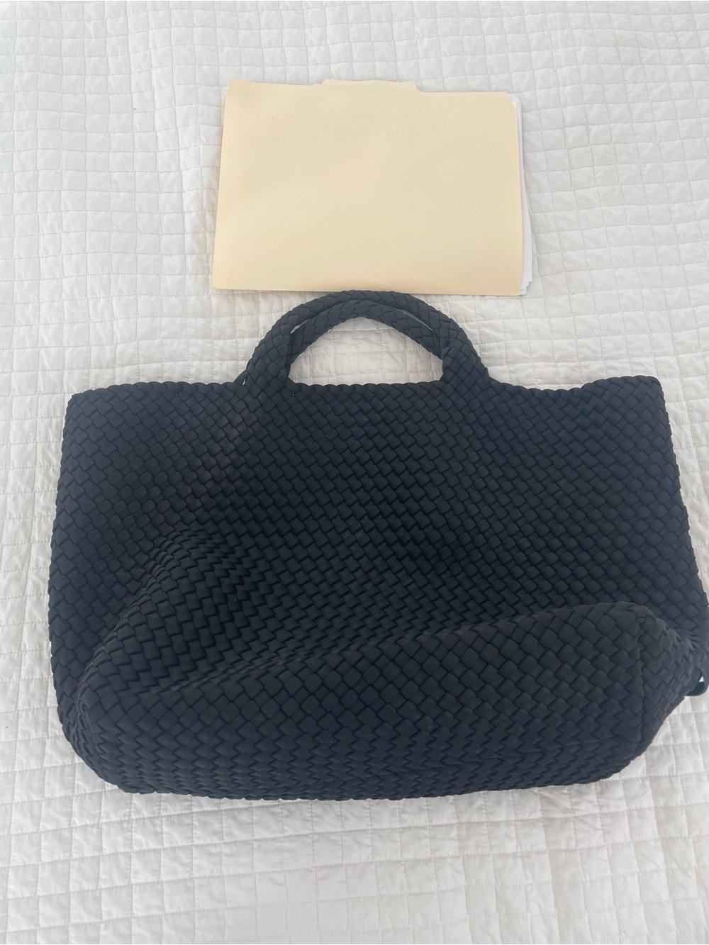 Naghedi Black Woven Tote Bag - Women